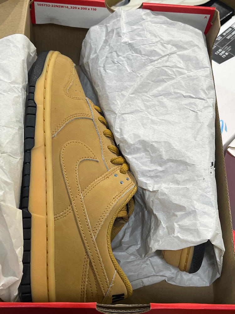 Nike Dunk Low Retro SE Men's Shoes (HQ1932-700, Wheat/Gum Yellow/Black/Wheat) Size 8