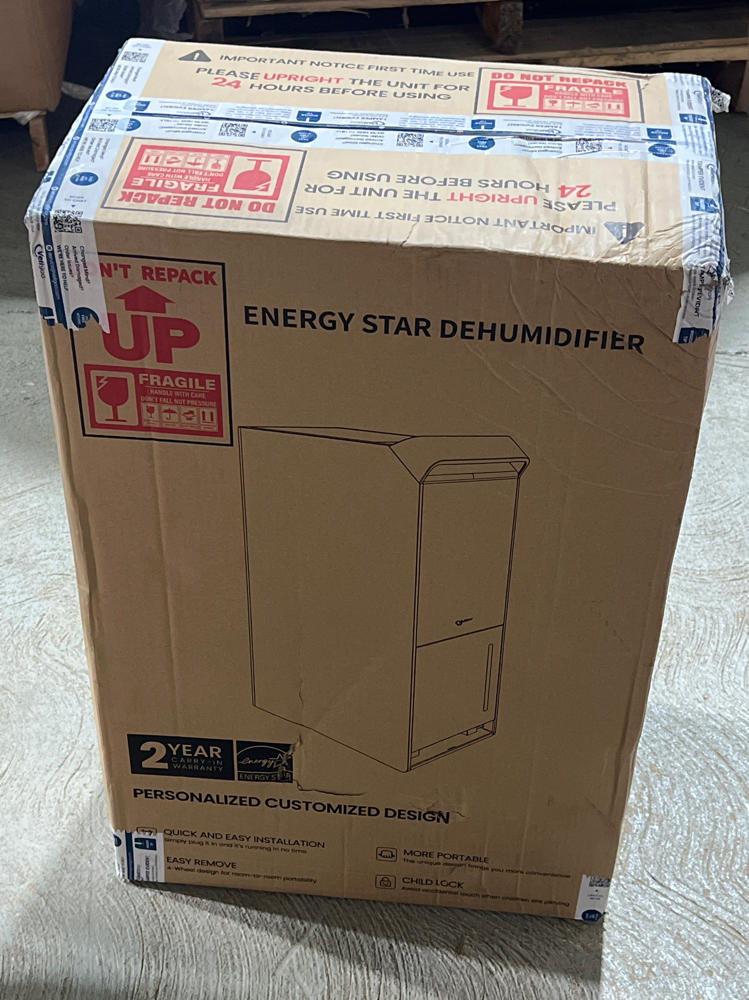 4500 Sq.Ft Most Efficient Energy Star 2024 Dehumidifier,Vellgoo Max 52 Pint/D Dehumidifier for Basement with Drain Hose, Smart Humidity Control, for Home, Bathroom, Garage