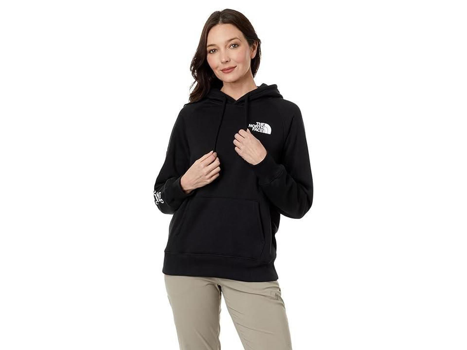 The North Face Places We Love Hoodie (TNF Black/Cave Blue) Women's Clothing
