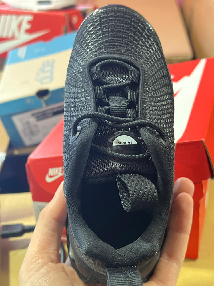 Nike Air Max Dn Little Kids' Shoes (FN4453-004, Shown: Black/Black/Metallic Dark Grey/Black) Size 8c, 9c