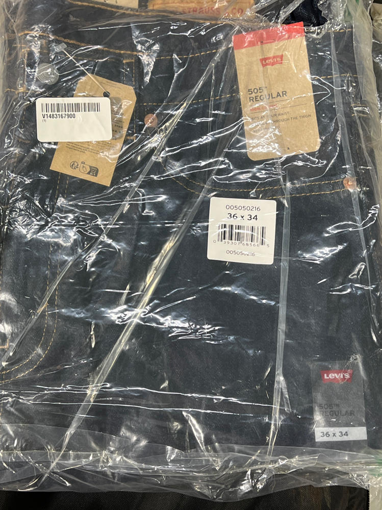 Levi's® 505® Regular Rinse 36 34 men's denim pants new