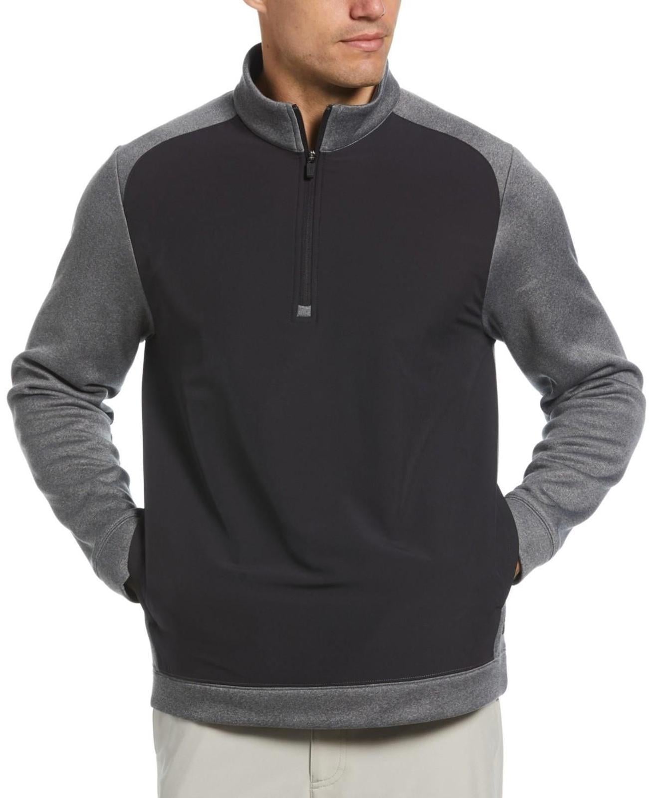 Pga Tour Men's Quarter-Zip Fleece Sweatshirt - Charcoal Hthr