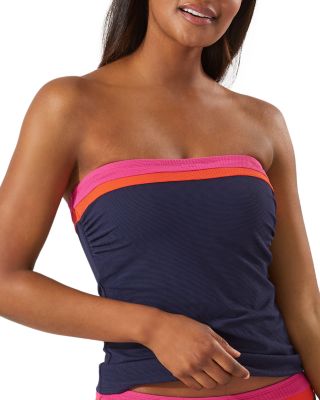 Tommy Bahama Island Cays Colorblock Bandini Swim Top in Passion Pink at Nordstrom, Size X-Small