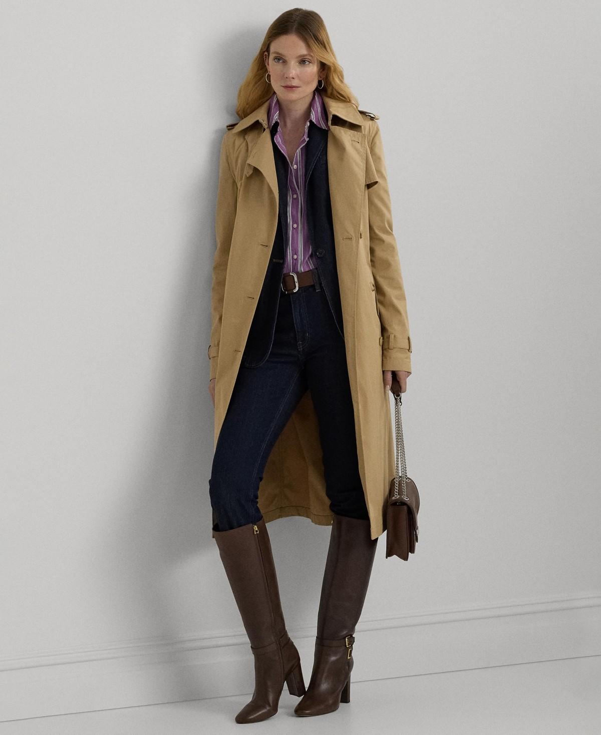 Trench Coat in Twill by Ralph Lauren nwt size 14 and 16 nwt