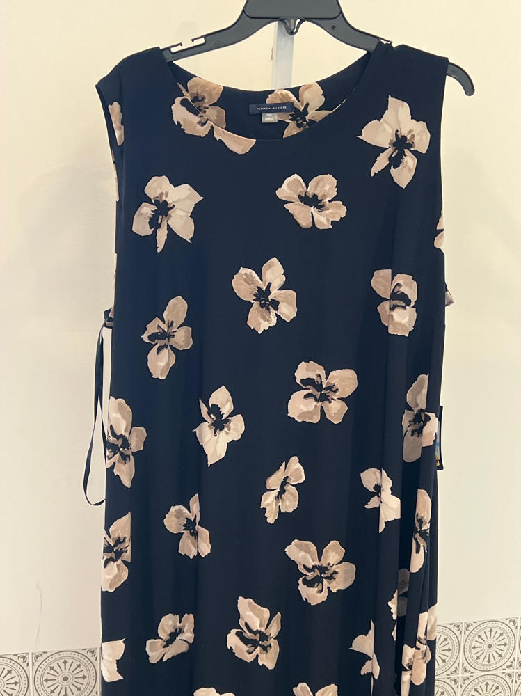 Tommy Hilfiger Women's Dress Plus Size,Sky Captain/Khaki,20W