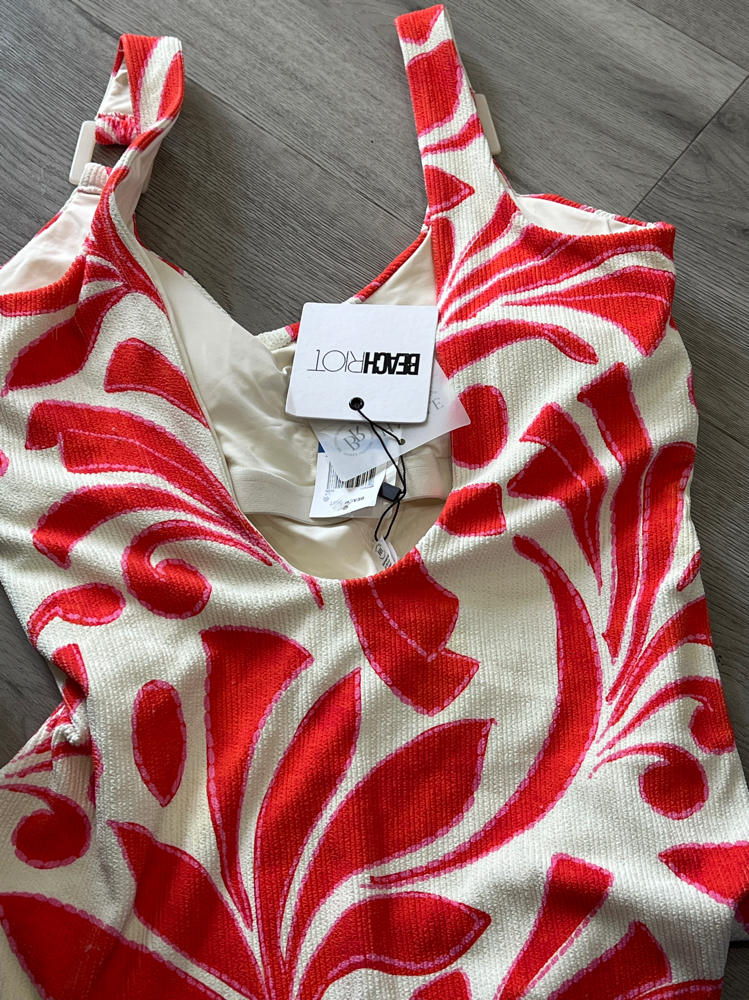 Beach Riot Women's Beverly One Piece, Sunshine Dunes, XL