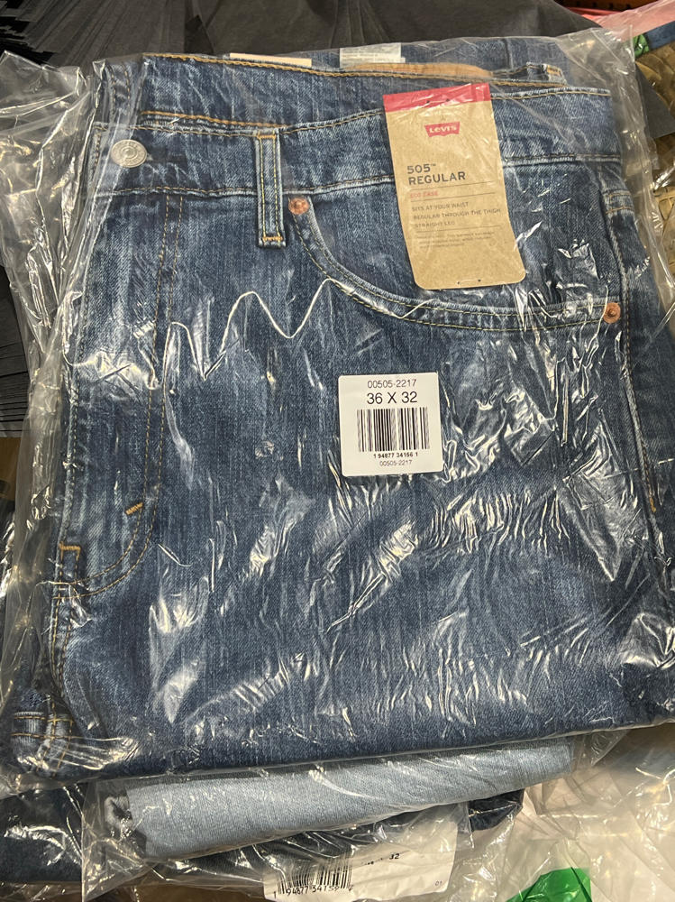 Levi's® 505® Regular Fremont Drop Shot 36 waist new blue men's denim pants