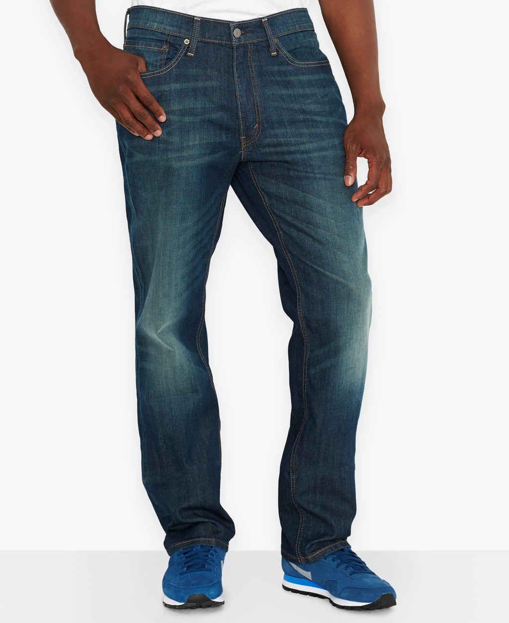 Levi's Men's 541 Athletic Taper Fit Stretch Jeans dark faded blue new