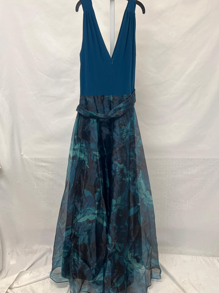 Eliza J Women's Organza-Skirt Bow-Waist Gown