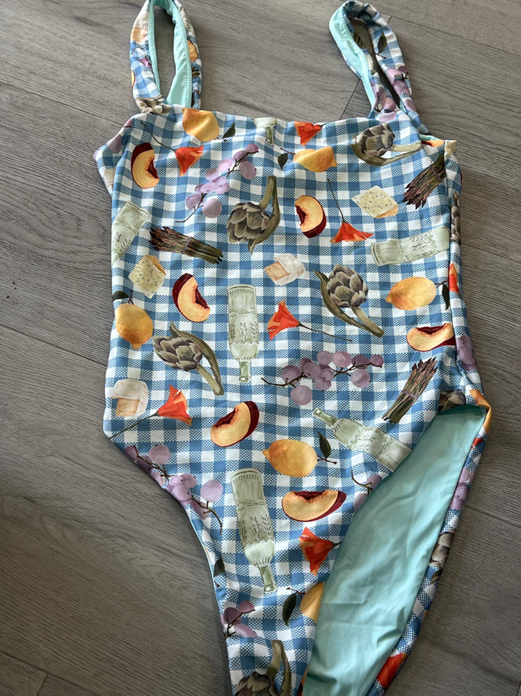 Aqua x Lisa Says Gah Printed One Piece Swimsuit - Exclusive
