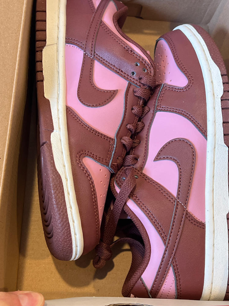 Nike Dunk Low Next Nature Women's Shoes (DD1873-114, White/Dark Pony/Sail/Elemental Pink)