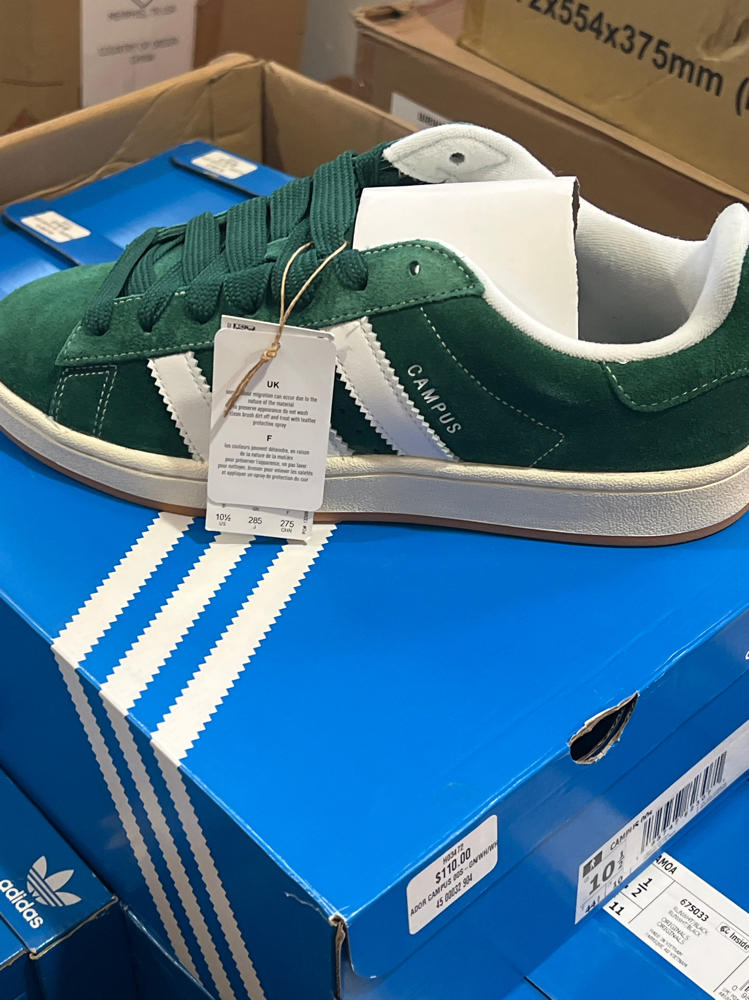 adidas Men's Campus 00s Dark greenFtwr White/Off White new US