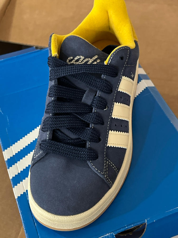 Adidas Samba XLG Originals GS Boys Shoes kids  Color: Taupe/Green , indigo/gold