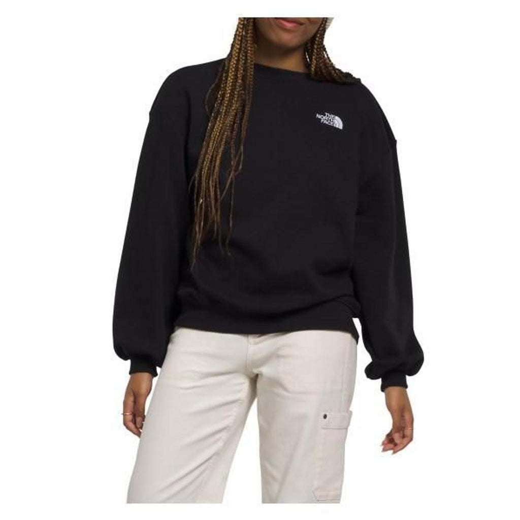 The North Face Women's Evolution Oversized Crewneck Sweatshirt TNF Black