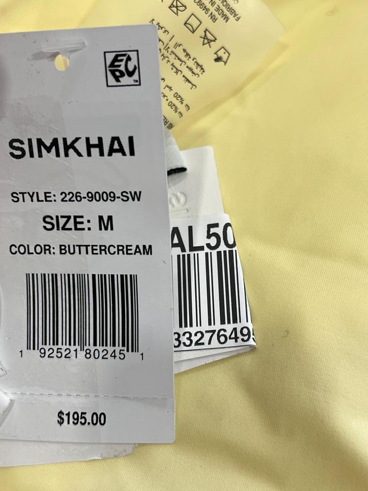 SIMKHAI Women's Kyle Bustier One Piece, Buttercream, M
