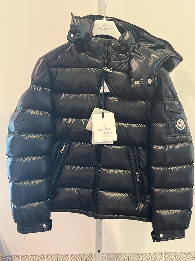 Moncler black Big Kid Down Puffer Jacket size 12