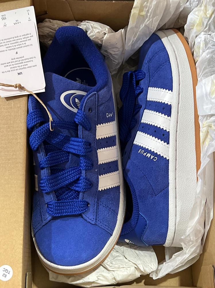 adidas Kids Campus 00s Shoes - Semi Lucid Blue/Cloud White/Gum