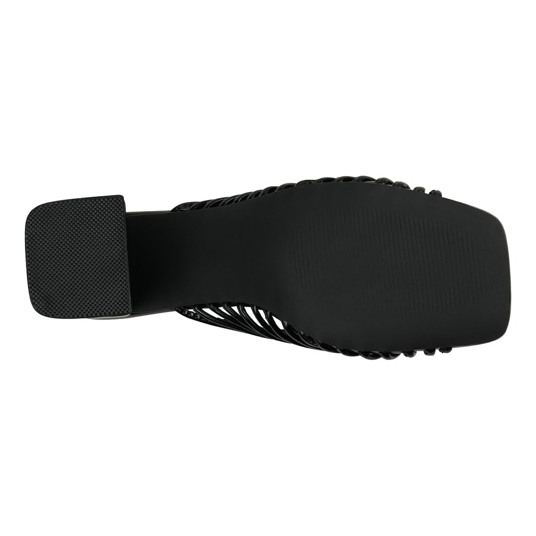 G.C. Shoes Josie Black Flat Sandal Black / 9