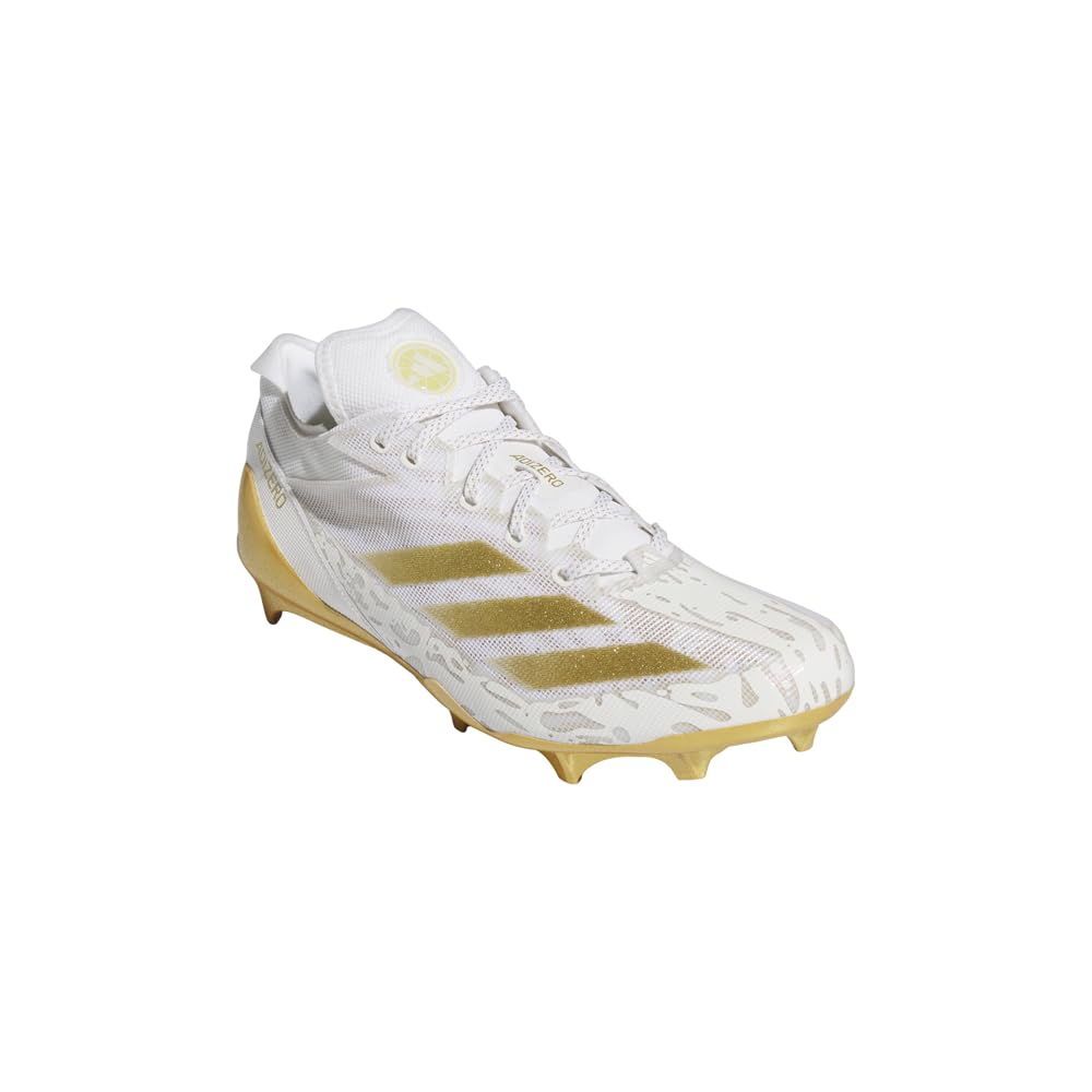 adidas Mens Adizero Electric Football Sneakers Shoes - Gold, White