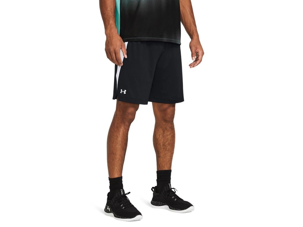 Under Armour Mens Tech Vent 8 Inch Shorts - Ultra Breathable and Lightweight MD Black-White