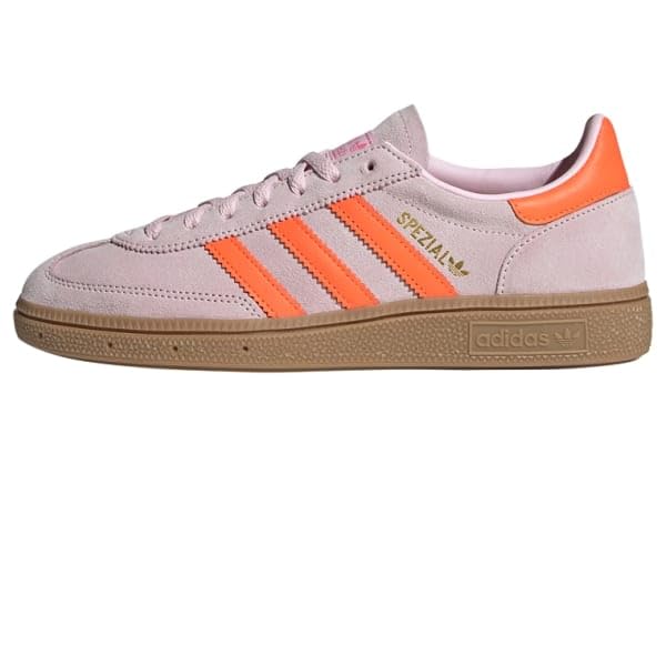 adidas Women's Handball Spezial W Clear pinkSolar Orange/GUM4  US