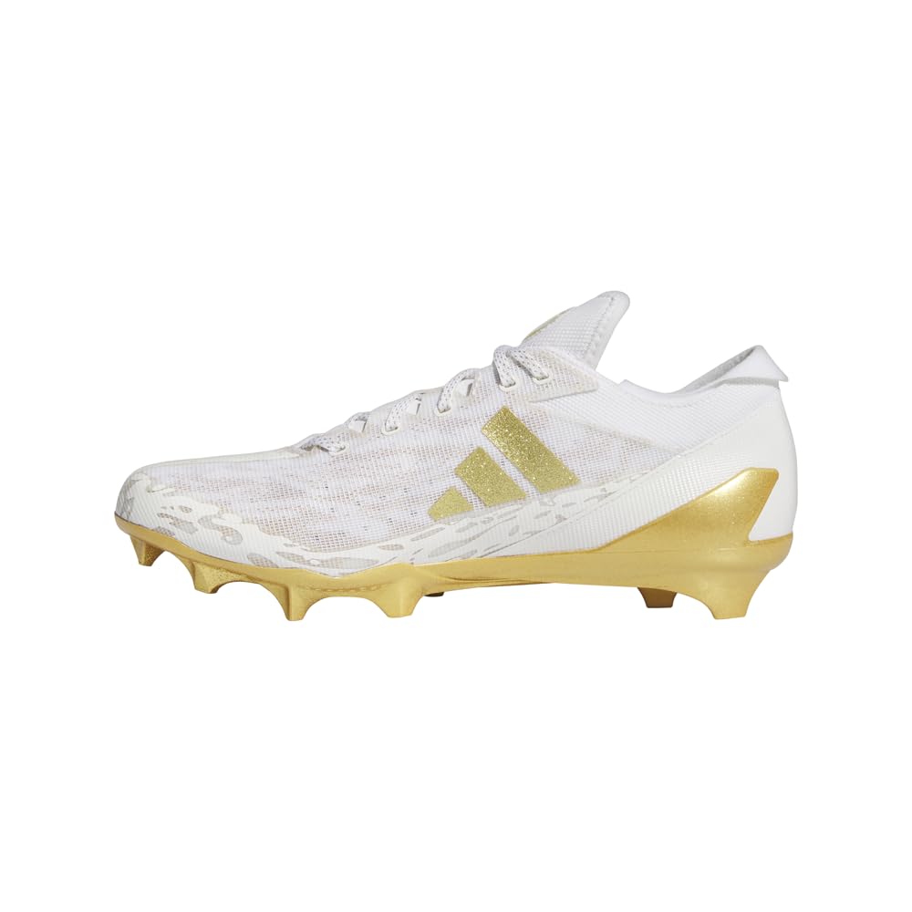 adidas Mens Adizero Electric Football Sneakers Shoes - Gold, White