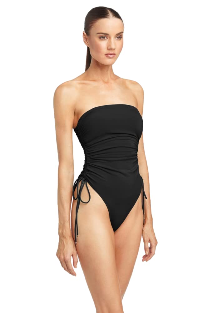 Robin Piccone AUBREY BANDEAU ONE PIECE (BLACK,14)