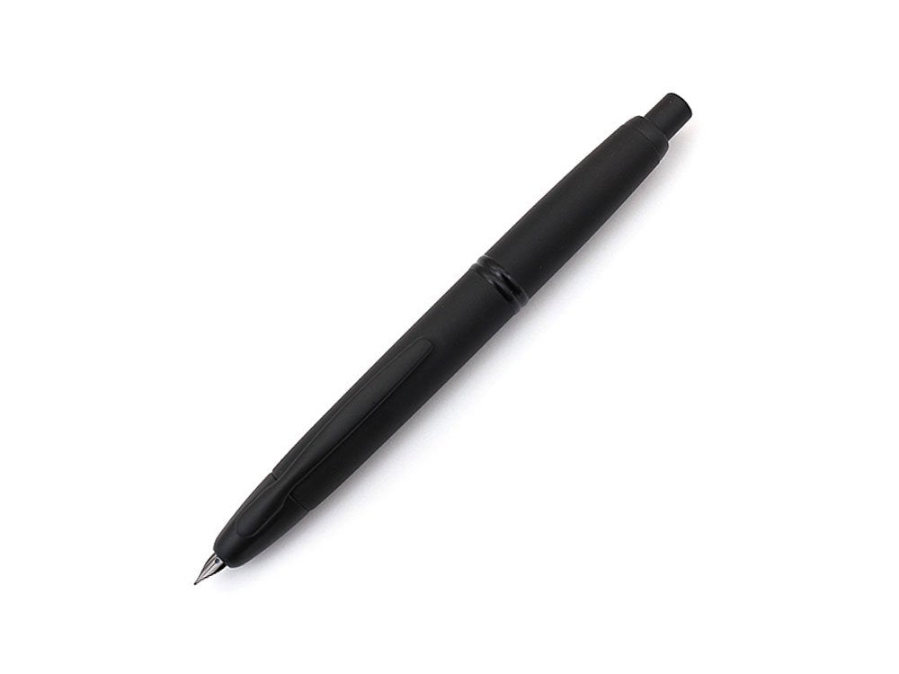 PILOT Vanishing Point Collection Refillable & Retractable Fountain Pen, Matte Black Barrel, Blue Ink, Medium Nib (60581)
