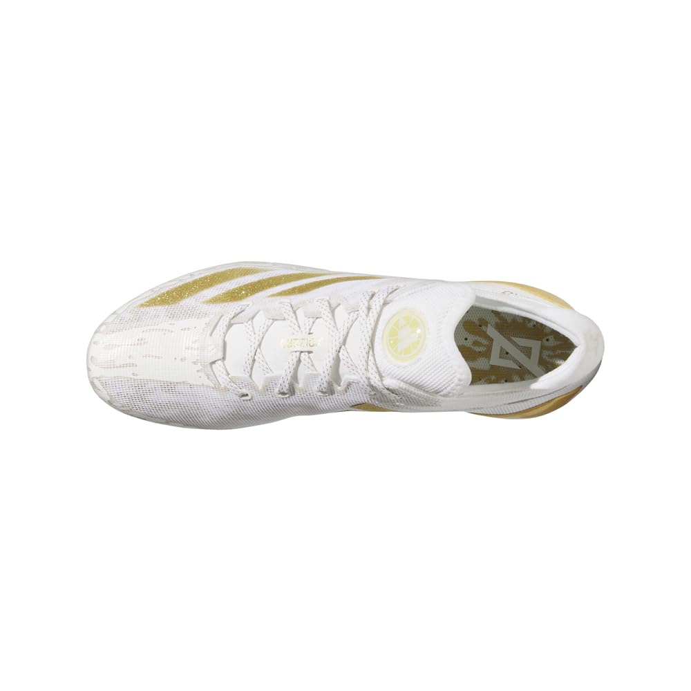 adidas Mens Adizero Electric Football Sneakers Shoes - Gold, White