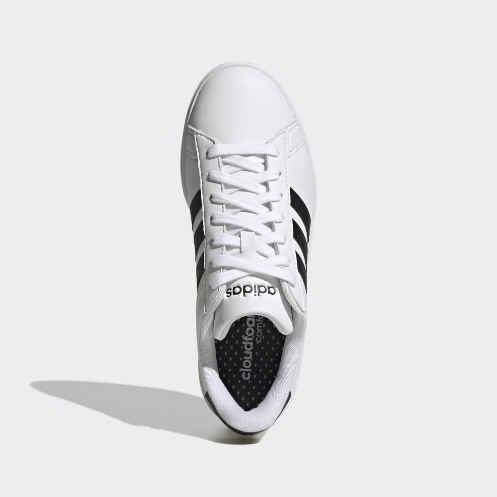 adidas Kids Grand Court 2.0 Tennis Shoe - Unisex-Child Sneakers black and white new