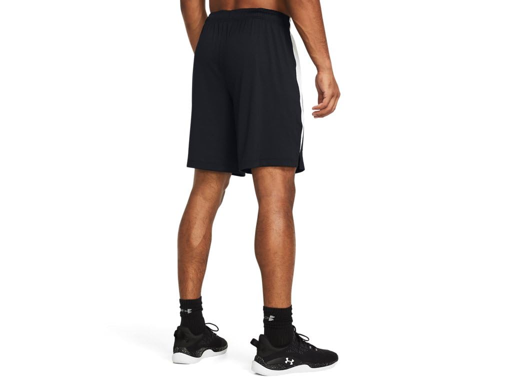 Under Armour Mens Tech Vent 8 Inch Shorts - Ultra Breathable and Lightweight MD Black-White