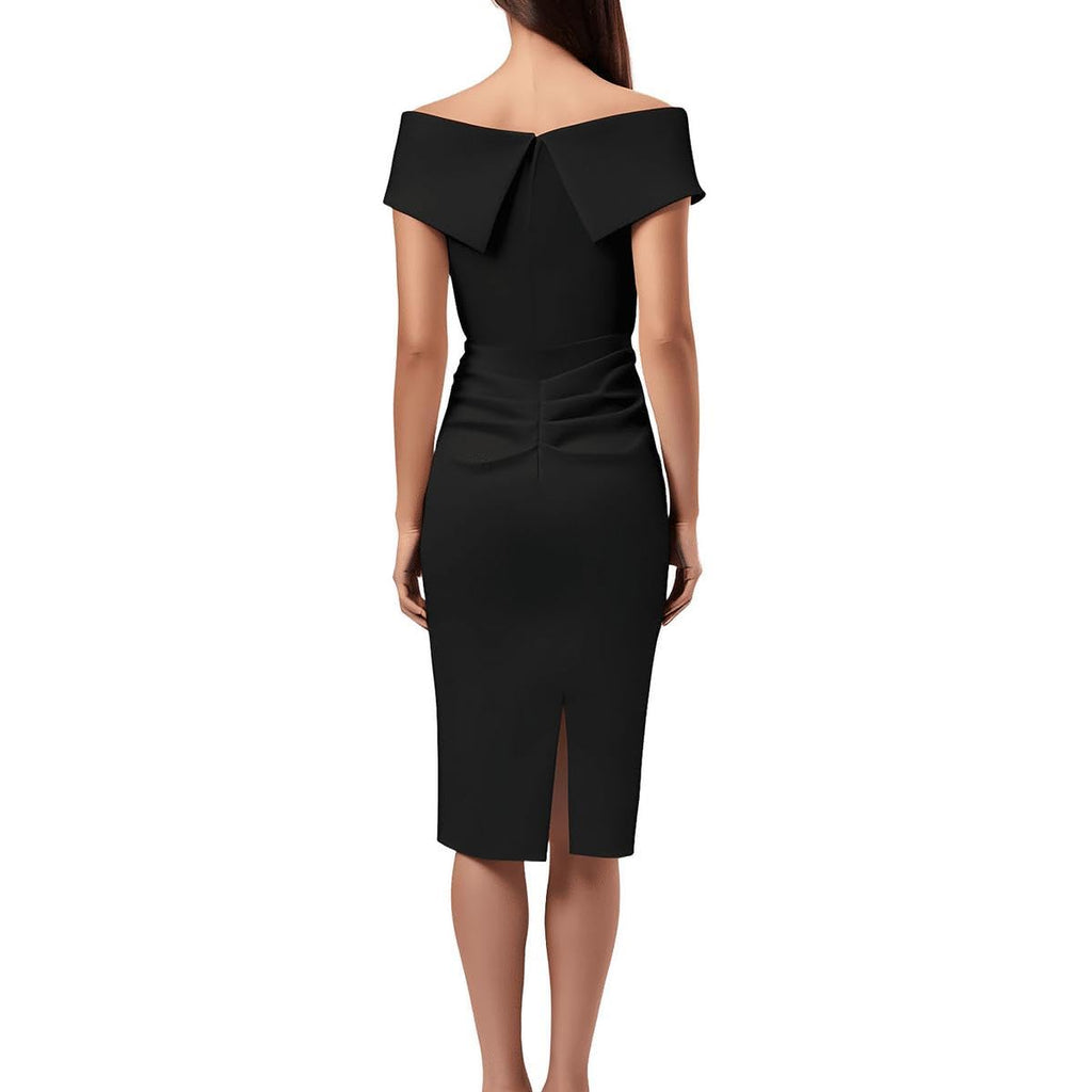 Ruffled Satin Party Cocktail Dress by Xscape