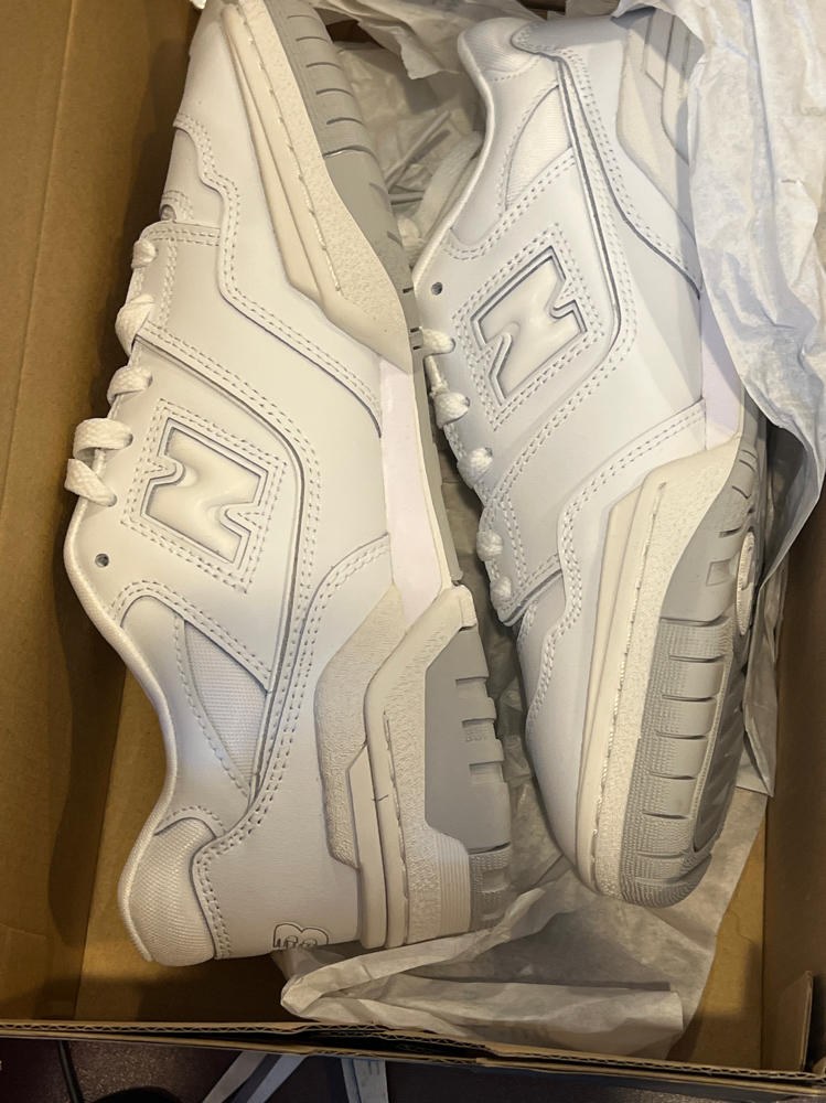 New Balance 550 GS Boys Shoes Size 7, Color: White/White boys