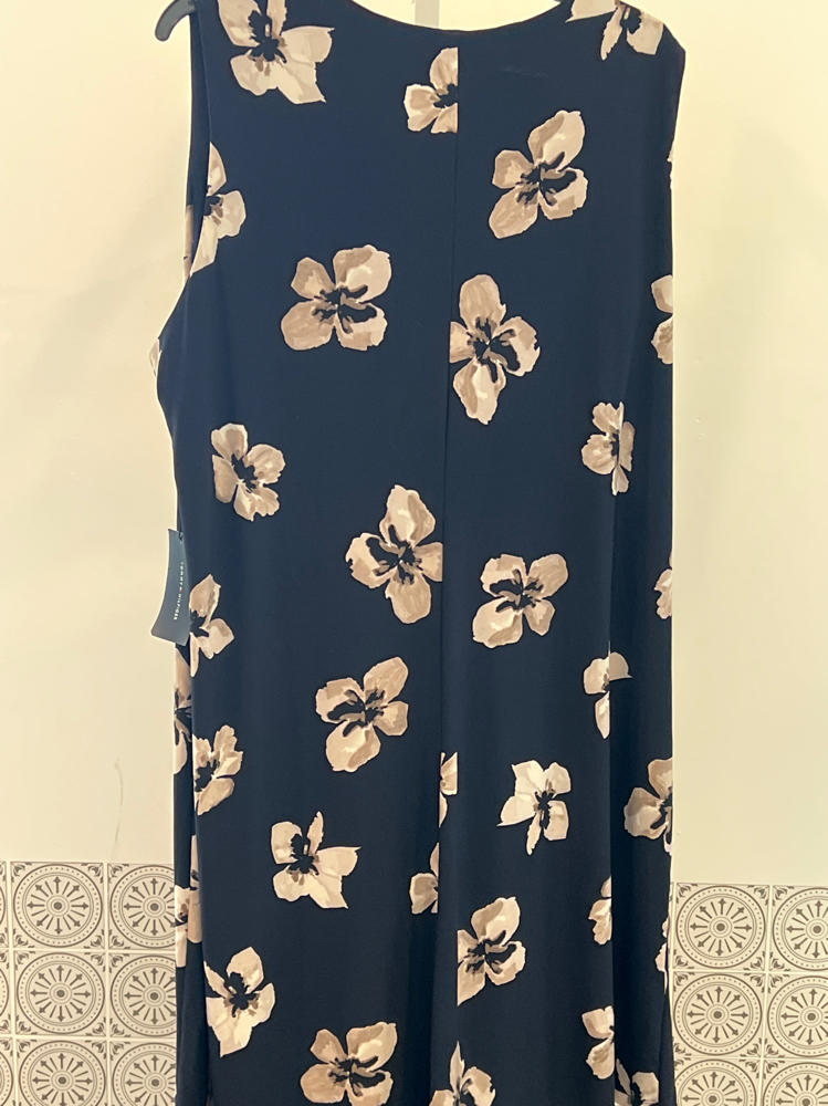 Tommy Hilfiger Women's Dress Plus Size,Sky Captain/Khaki,20W
