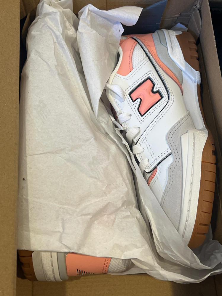 New Balance 550 - Girls' Grade School (White/Pink)