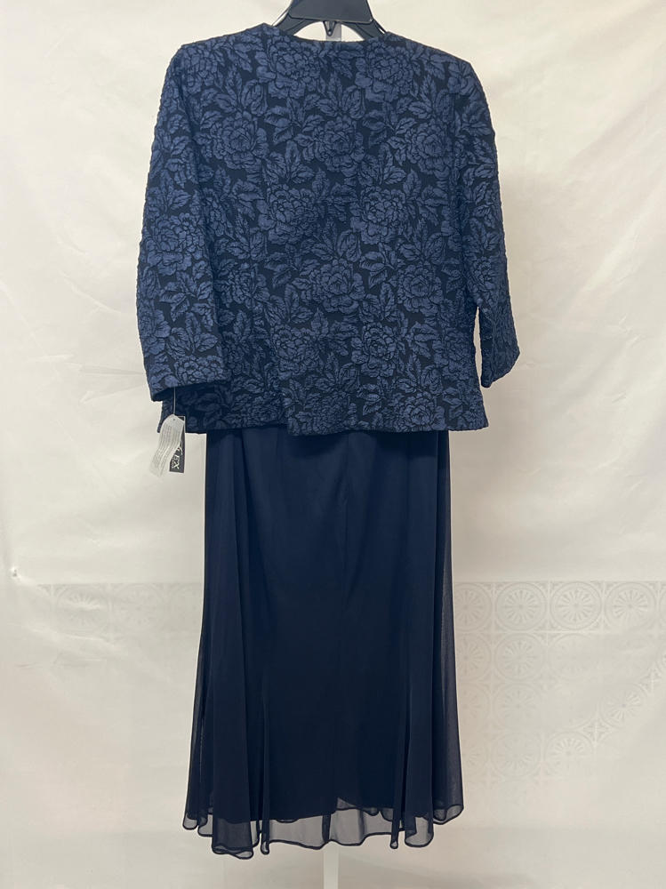 Alex Evenings Women's Tea Length Jacket Dress, Perfect for Weddings, Formal Events