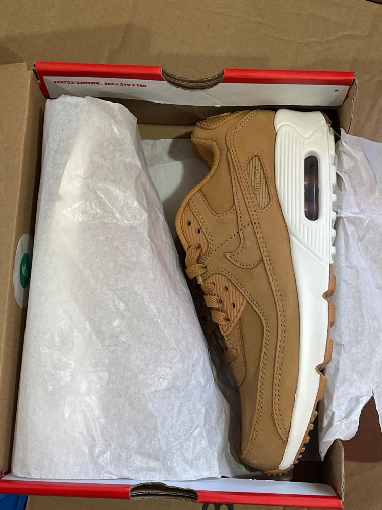 Nike Air Max 90 Big Kids' Shoes (HF6358-200, Flax/Sail/Flax) Size 5