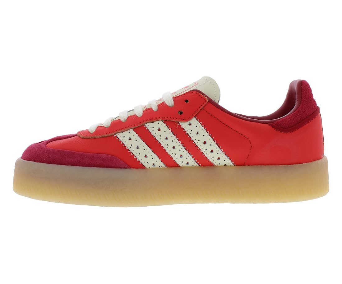 adidas Women's SAMBAE W Bright redCream White/Team Victory red 6.5 US