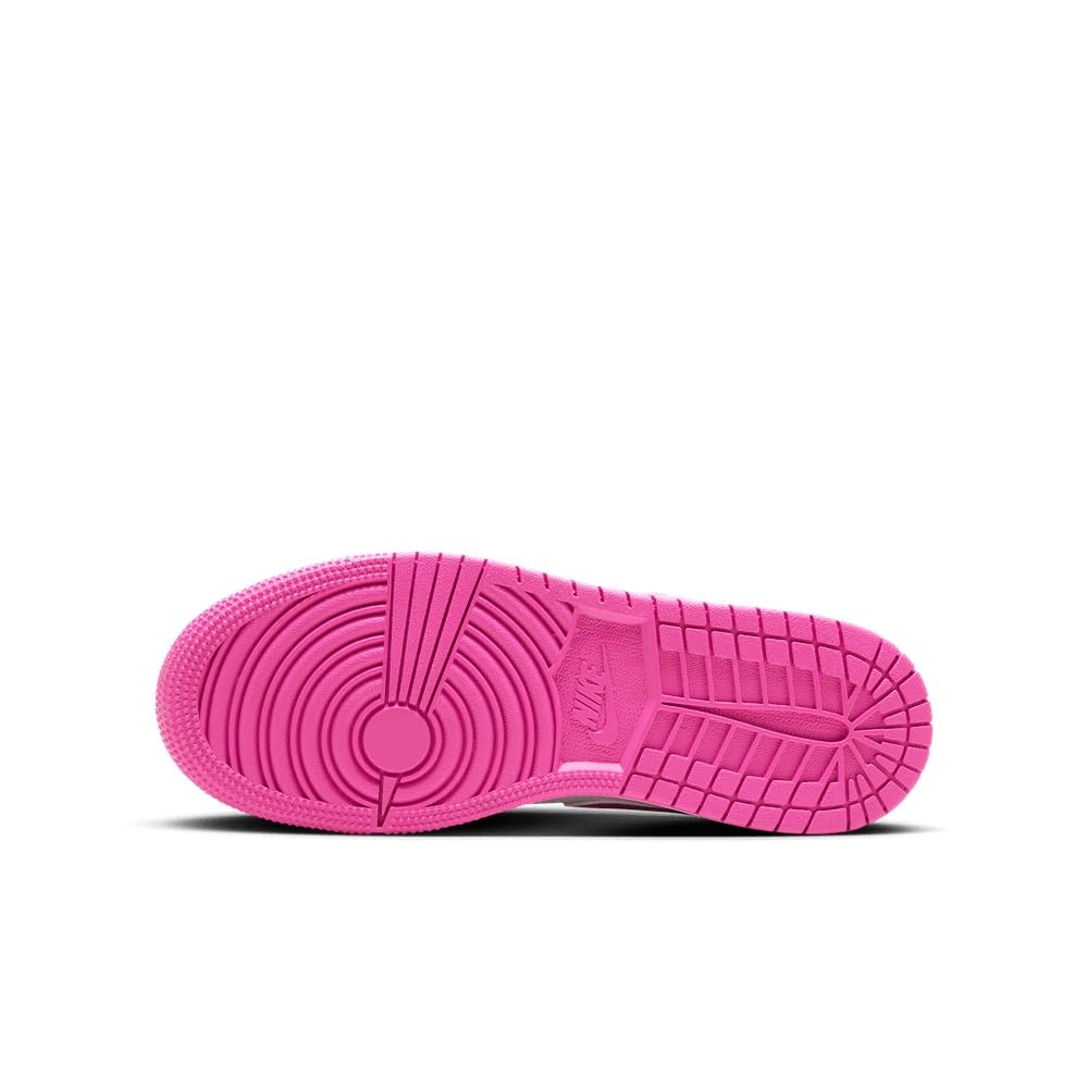 Big Kid's Air Jordan 1 Low GS Fire Pink/Iris Whisper-White (FV8486 600) Gradeschool - Size 4.5y, 5y