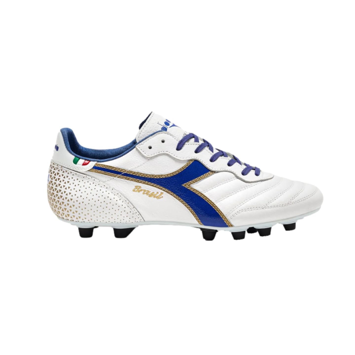 Diadora Mens Brasil Italy Og Gr Lt+ Mdpu Soccer Cleats - Blue, White - Size 9.5 M