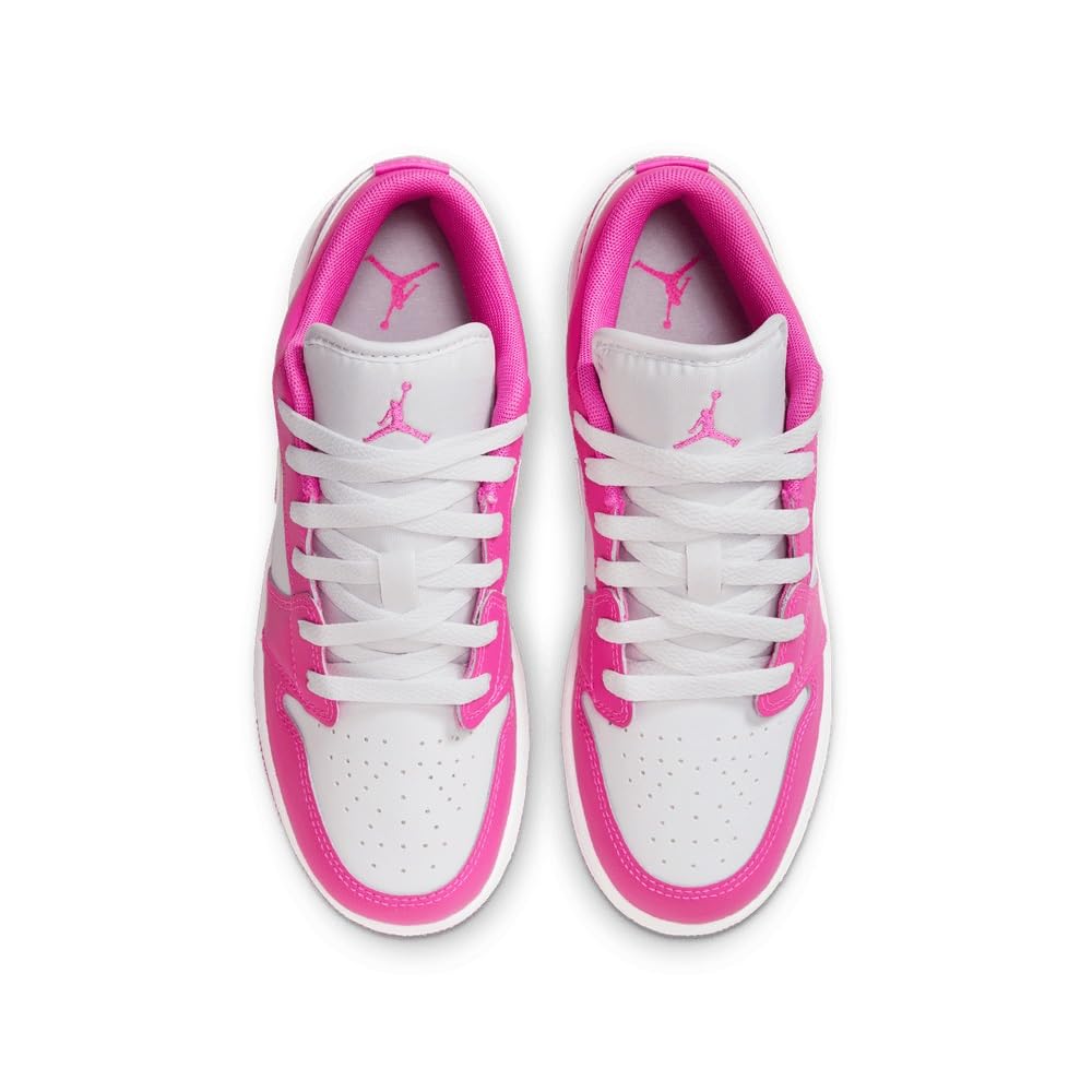 Big Kid's Air Jordan 1 Low GS Fire Pink/Iris Whisper-White (FV8486 600) Gradeschool - Size 4.5y, 5y