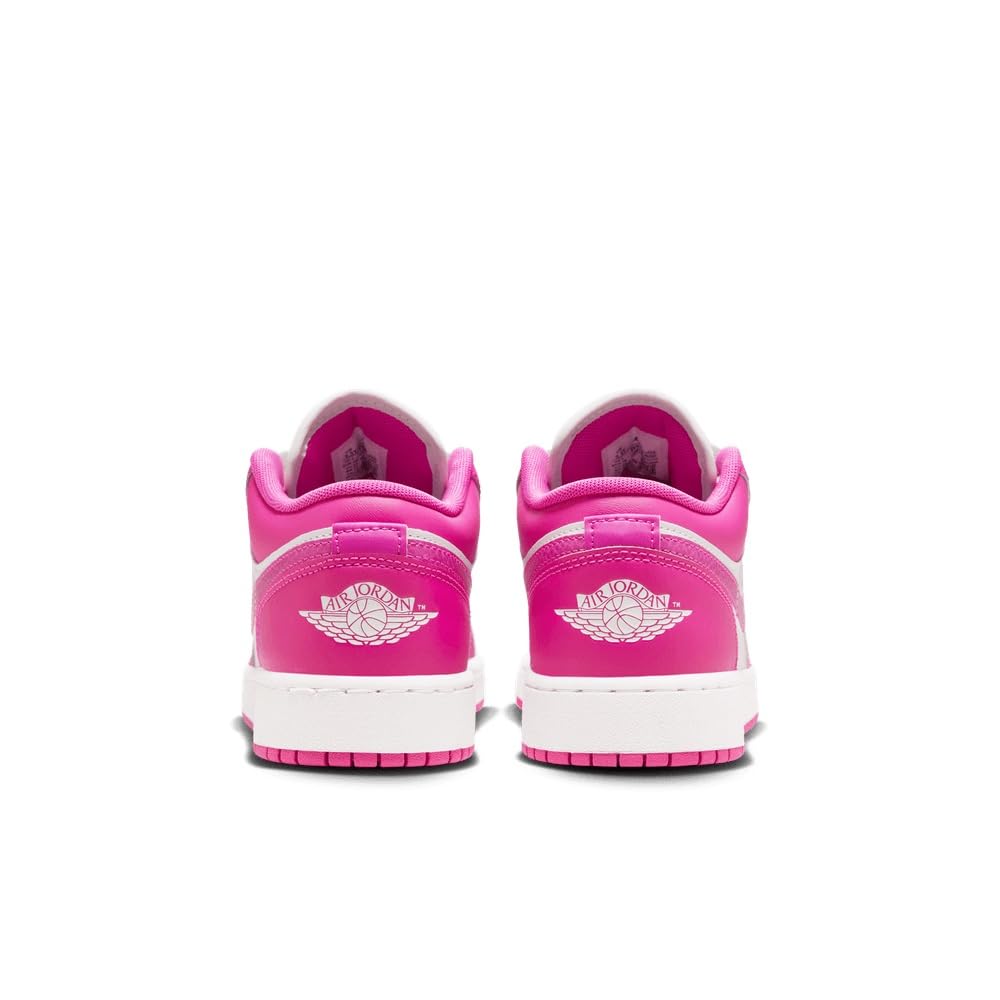 Big Kid's Air Jordan 1 Low GS Fire Pink/Iris Whisper-White (FV8486 600) Gradeschool - Size 4.5y, 5y