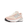New Balance Kid's 990 V6 Lace-Up Sneaker, Pink Haze/White, M Little Kid