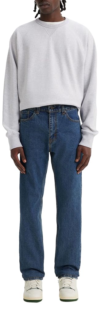 Levi's 505 Regular Fit-Obsolete Men's Jeans, Stonewash Stretch, 34W x 30L