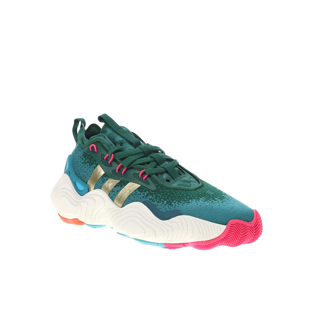 adidas Trae Young 3 GS Boys Shoes Size 4.5, Color: Green/Gold