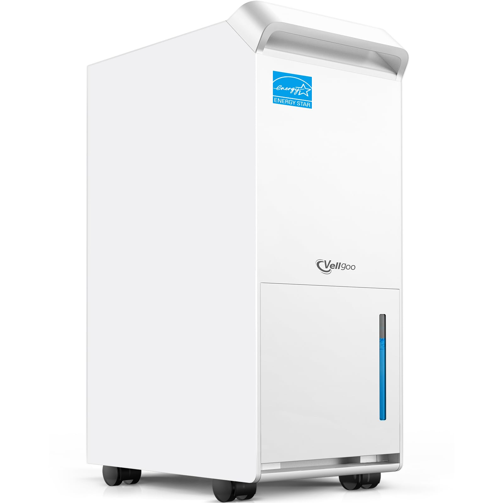 4500 Sq.Ft Most Efficient Energy Star 2024 Dehumidifier,Vellgoo Max 52 Pint/D Dehumidifier for Basement with Drain Hose, Smart Humidity Control, for Home, Bathroom, Garage