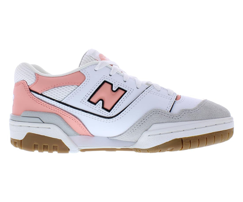 New Balance 550 - Girls' Grade School (White/Pink)