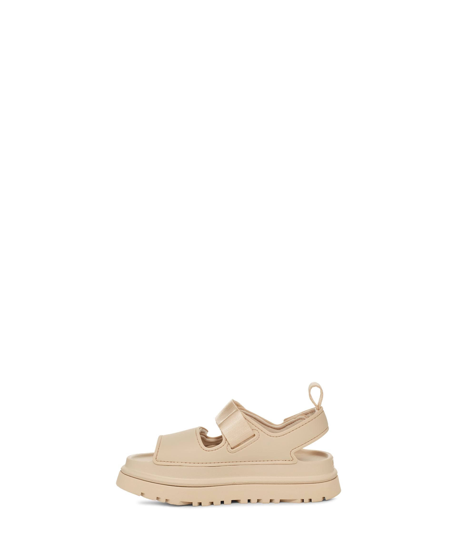 UGG Unisex-Child Goldenglow Sandal, Sea Salt,  Kid (fits women's 8)