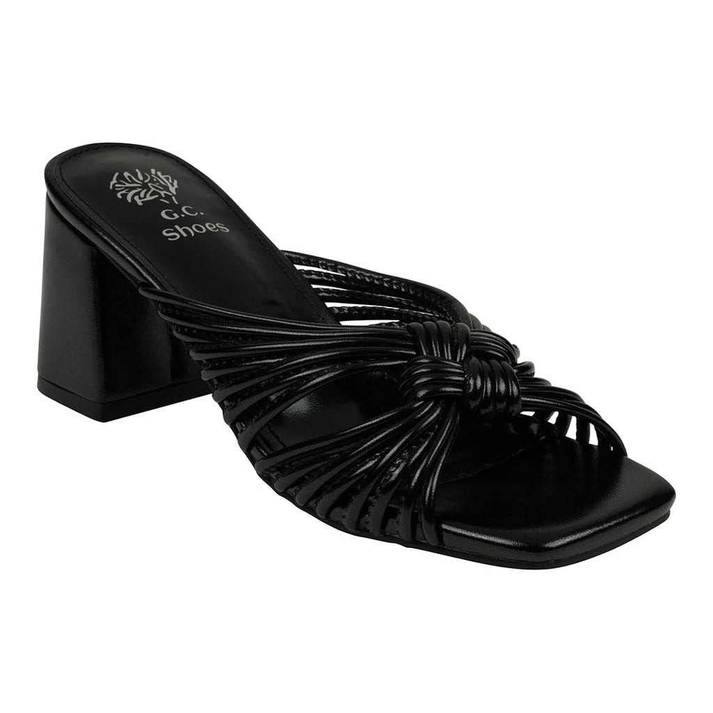 G.C. Shoes Josie Black Flat Sandal Black / 9