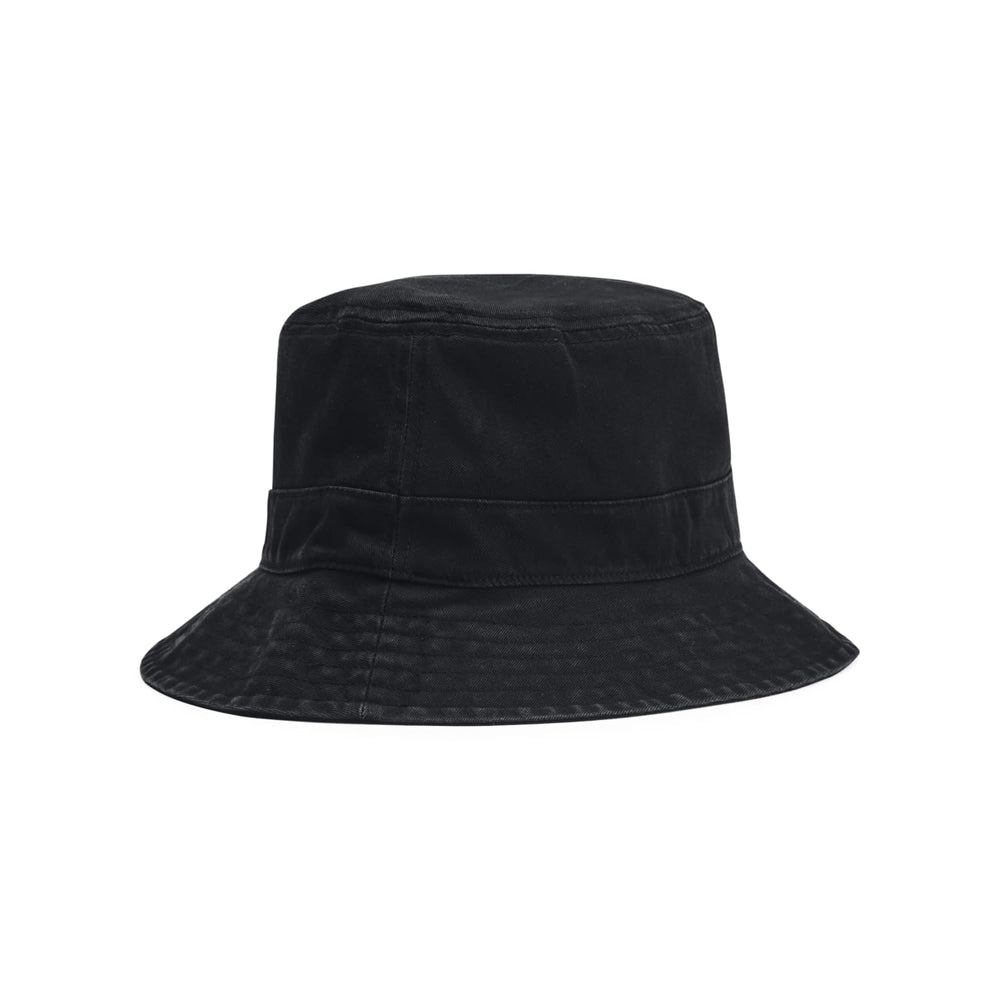 Under Armour Men's Branded Bucket Hat, (001) Black / / White, Medium/Large